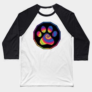 Cat circle rainbow Baseball T-Shirt